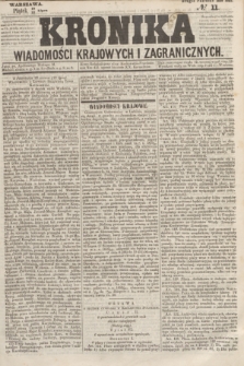 Kronika Wiadomości Krajowych i Zagranicznych. 1859, № 11 (22 lipca) (Drugie Półrocze)