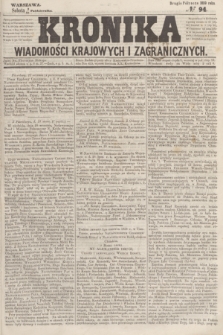Kronika Wiadomości Krajowych i Zagranicznych. 1859, № 94 (15 października) (Drugie Półrocze)