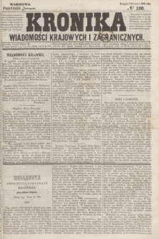Kronika Wiadomości Krajowych i Zagranicznych. 1859, № 130 (21 listopada) (Drugie Półrocze)