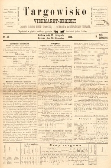 Targowisko : czasopismo dla handlu bydłem i nierogacizną = Viehmerkt-Bericht : Fachorgan für den Internationalem Viehverkehr. 1894, nr 48