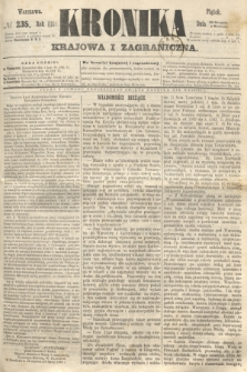 Kronika Krajowa i Zagraniczna. 1860, № 235 (7 września)