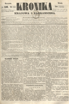 Kronika Krajowa i Zagraniczna. 1860, № 238 (11 września)