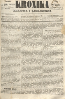 Kronika Krajowa i Zagraniczna. 1860, № 239 (12 września)