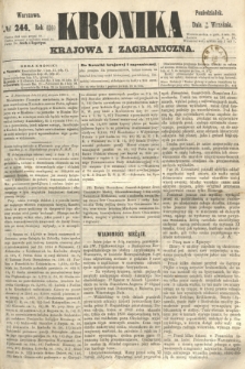 Kronika Krajowa i Zagraniczna. 1860, № 244 (17 września)