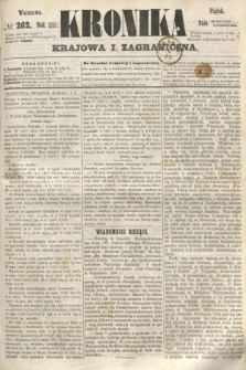 Kronika Krajowa i Zagraniczna. 1860, № 262 (5 października)