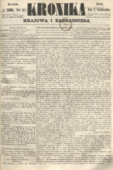 Kronika Krajowa i Zagraniczna. 1860, № 284 (27 października)