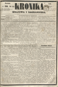 Kronika Krajowa i Zagraniczna. 1860, № 328 (12 grudnia)