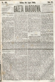 Gazeta Narodowa. 1865, nr 172