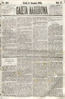 Gazeta Narodowa. 1865, nr 175