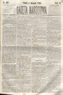 Gazeta Narodowa. 1865, nr 177