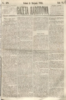 Gazeta Narodowa. 1865, nr 178
