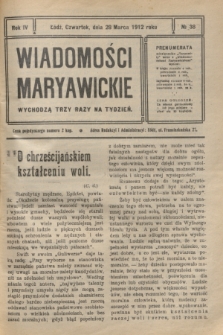 Wiadomości Maryawickie. R.4, № 38 (28 marca 1912)