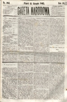 Gazeta Narodowa. 1865, nr 183