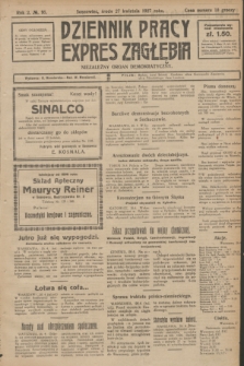 Dziennik Pracy, Expres Zagłębia : niezależny organ demokratyczny. R.2, № 95 (27 kwietnia 1927)