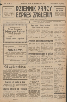Dziennik Pracy, Expres Zagłębia : niezależny organ demokratyczny. R.2, № 97 (29 kwietnia 1927)