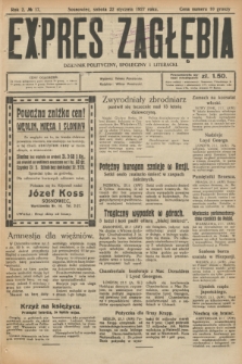 Expres Zagłębia : dziennik polityczny, społeczny i literacki. R.2, № 17 (22 stycznia 1927)