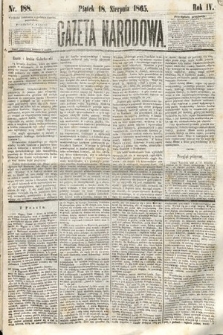 Gazeta Narodowa. 1865, nr 188