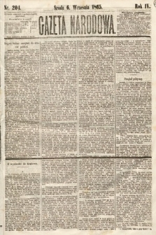 Gazeta Narodowa. 1865, nr 204