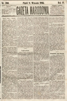 Gazeta Narodowa. 1865, nr 206