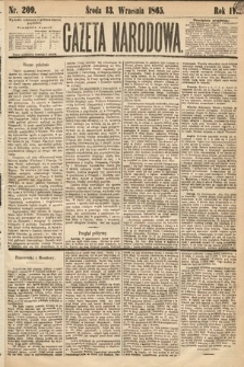Gazeta Narodowa. 1865, nr 209