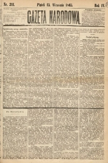 Gazeta Narodowa. 1865, nr 211
