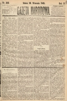 Gazeta Narodowa. 1865, nr 212