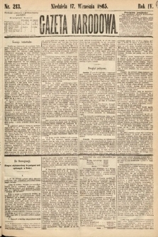 Gazeta Narodowa. 1865, nr 213