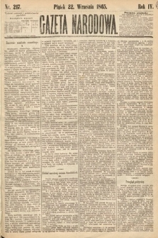 Gazeta Narodowa. 1865, nr 217