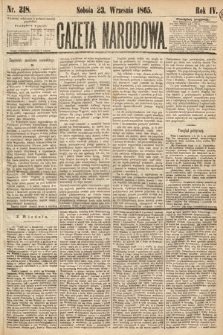 Gazeta Narodowa. 1865, nr 218