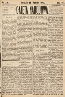 Gazeta Narodowa. 1865, nr 219