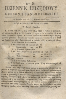 Dziennik Urzędowy Gubernii Sandomierskiej. 1841, Nro 26 (27 czerwca)