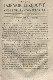 Dziennik Urzędowy Gubernii Sandomierskiej. 1841, Nro 29 (18 lipca)