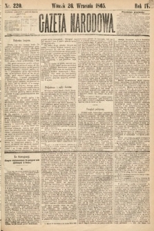 Gazeta Narodowa. 1865, nr 220