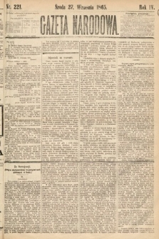 Gazeta Narodowa. 1865, nr 221