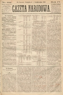 Gazeta Narodowa. 1865, nr 224
