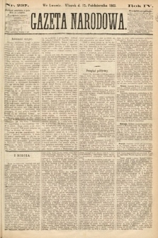 Gazeta Narodowa. 1865, nr 237