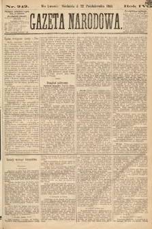 Gazeta Narodowa. 1865, nr 242