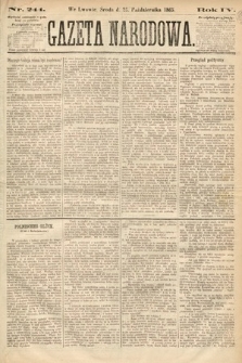 Gazeta Narodowa. 1865, nr 244