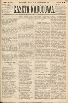 Gazeta Narodowa. 1865, nr 249