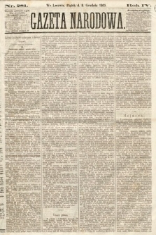 Gazeta Narodowa. 1865, nr 281