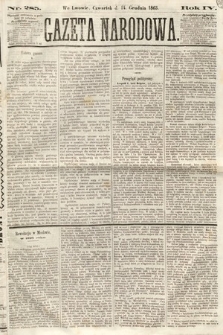 Gazeta Narodowa. 1865, nr 285