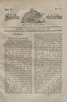 Szkółka niedzielna. R.5, nr 22 (30 maja 1841)