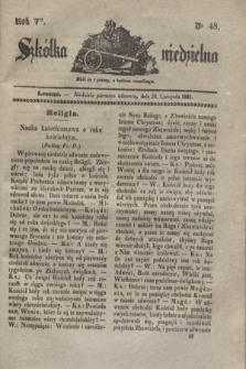 Szkółka niedzielna. R.5, nr 48 (28 listopada 1841)