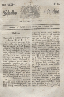 Szkółka niedzielna. R.8, nr 52 (22 grudnia 1844)