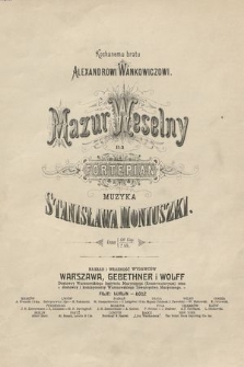 Mazur Weselny : na fortepian