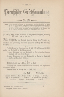Preußische Gesetzsammlung. 1907, Nr. 23 (27 Juni)