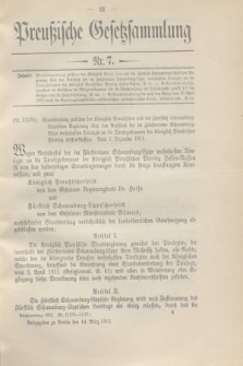 Preußische Gesetzsammlung. 1912, Nr. 7 (14 März)