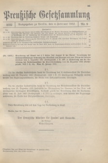 Preußische Gesetzsammlung. 1932, Nr. 9 (4 Februar)