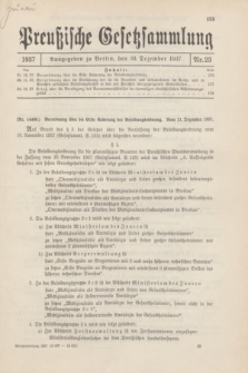 Preußische Gesetzsammlung. 1937, Nr. 23 (30 Dezember)