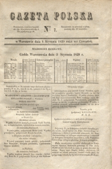 Gazeta Polska. 1829, Nro 7 (8 stycznia)